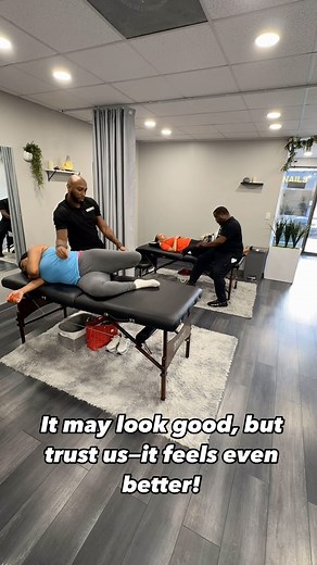 24K views · 57 reactions | It might look like just another stretch, but trust us—the real magic is in how incredible it feels! ✨ Sometimes, the best things aren’t just what you see, but what you feel. ‍♀️ Embrace the stretch and let the relaxation sink in!  #feelthestretch #BeyondTheSurface #stretchmagic #stretchcitywellness | Stretch City & Wellness | Facebook