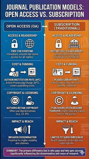 Publication Models: Open Access vs Subscription