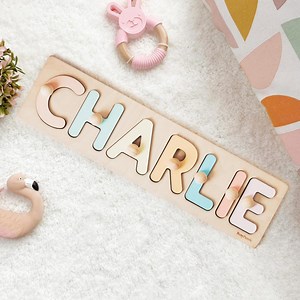 Name Puzzle by Busypuzzle - Personalized Wooden Baby Gift - Etsy UK