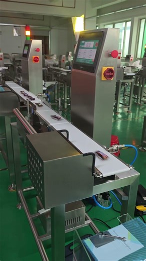 High accuracy and high speed production line checkweigher Re-inspection scale 330 pieces per minute