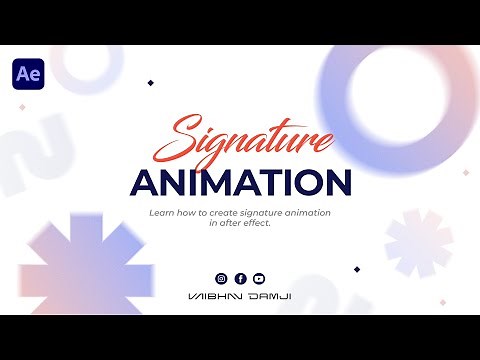 How to Create Signature Animation in After Effects | Full Tutorial for Beginners (No Plugins)