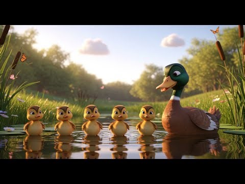 Five Little Ducks | Counting Duck Song for Kids | Fun Nursery Rhymes & Songs for Children