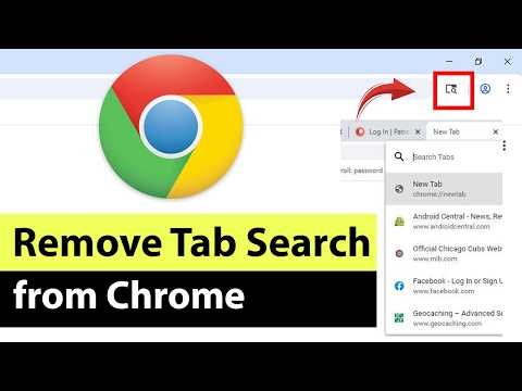 How to Remove Tab Search from Chrome Browser?