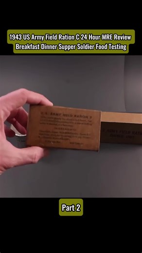 1943 US Army field ration C 24 Hour MRE review Breakfast dinner supper soldier food testing #army #ration #review #mre #testing
