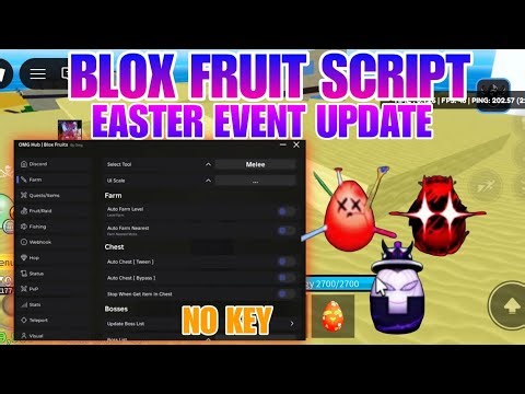 [🥚] Blox Fruits New Omg Hub Script - NO KEY |Auto Find All Easter Eggs, Auto Easter Event, Auto Farm