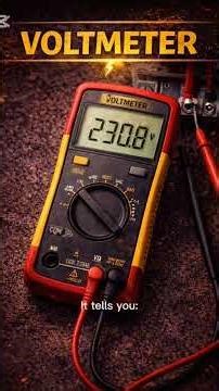 functions and how to operate a digital voltmeter #electricalsafety #electrician #fabby #tools #volt