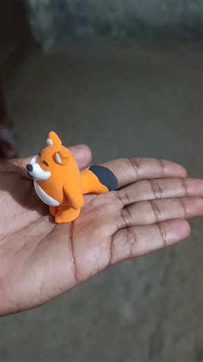 🦊cute fox🦊 clay art #shorts #youtubeshorts #art #viral