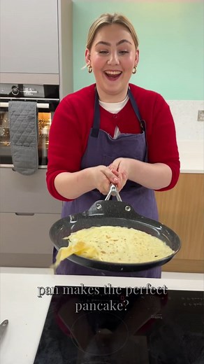 Which pan makes the best pancakes? 🥞 We’ve tested three types - a crepe pan, a griddle pan and a frying pan - to see what each one is best for. Whether you love thin and lacy crêpes or thick and fluffy pancakes, our reviews editor, Lydia, has got the perfect pan for you. Pans featured: ProCook Professional Granite Crepe Pan Our Place Griddle Pan Good Food TriPly 24cm Frying Pan Kuhn Rikon Easy ceramic frying pan Find our full review at the link below: https://bit.ly/3EM6aRo | Good Food