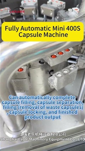 400S Fully Automatic Mini Capsule Filling Machine