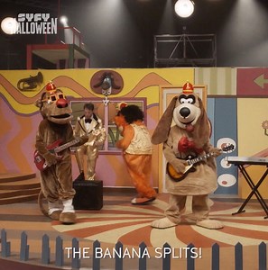 465 reactions · 380 shares | Fleegle, Bingo, Drooper, and Snorky can't wait to play with you. The Banana Splits Movie, a SYFY original, premieres this Saturday at 9/8c. | SYFY | Facebook