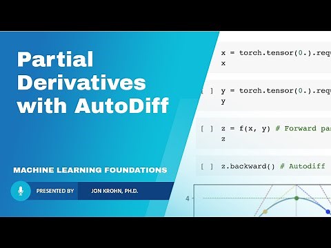 Calculating Partial Derivatives with PyTorch AutoDiff — Topic 69 of Machine Learning Foundations