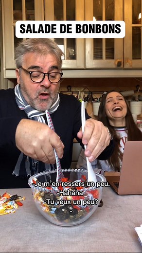 La technique « rêvée »pour ne pas se sentir au régime. Papa ​Frederic Ambrosini la maitrise! #fiction #sketch #perefille #blague #humour #funnyvideos #bonbon #regime | Gabrielle Marie
