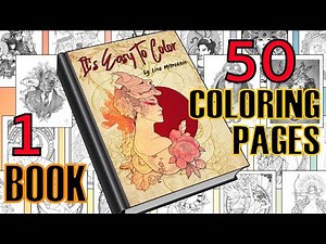 New Coloring Book Flip-through // IT'S EASY TO COLOR