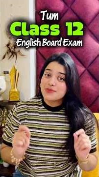Class 12 English Topper Tips 💯📚 #shorts #exampreparation #exam #studytips #study
