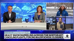 ABC News Meteorologist Somara Theodore reports live from Central Park, where more than 3 inches of snow made landfall. "It's been a picture perfect postcard type of day here." | ABC News Live