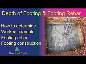 Depth of footing and Reinforcement details in Footing Construction | Structural Guide