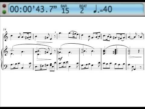 Greensleeves- piano accompaniment for violin or flute (recorder)
