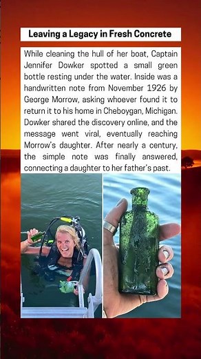 Captain Finds 1926 Message in a Bottle