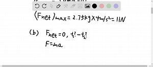 A 2.75-kg cat moves in a straight line (the x -axis). Figure 4.34 shows a graph of the x -component of this cat's velocity as a function of time. (a) Find the maximum net force on this cat. When does this force occur? (b) When is the net force on the cat equal to zero? (c) What is the net force at time 8.5 s? | Numerade