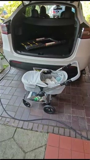 Tesla Model Y Storage Test: Ladder + Pram… Will It Fit in the Boot?
