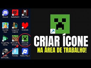 Como Criar Atalho do Minecraft Launcher na Área de Trabalho | Passo a Passo