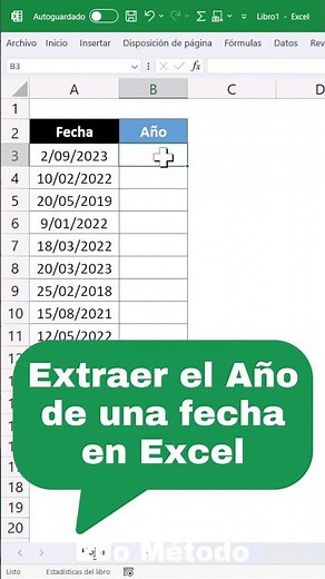 Extract the YEAR from a date in Excel #excel #exceltips #microsoftexcel #tutorial