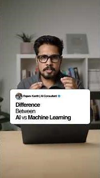 Difference Between AI vs Machine Learning. #machinelearning #artificialintelligence