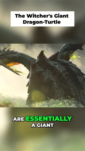 Witcher Monsters Dracoturtle Explained #witcher #witcherlore #witcher3 #fantasy #rpg