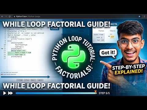 How to find factorial using while loop | Python
