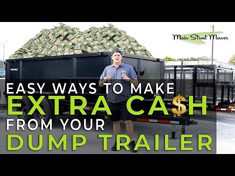 EASY ways to make MONEY from a Dump Trailer - Double up your landscaping business revenue!