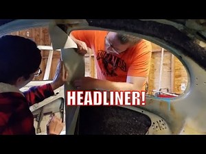 VW Beetle Headliner Install! Volkswagen interior FINALLY going together