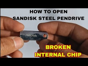 HOW TO OPEN SANDISK STEEL PENDRIVE || how to repair pendrive || what is inside pendrive ||#pendrive