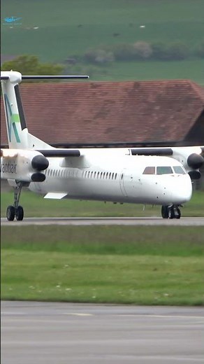 Avanti Air Dash 8-Q400: Takeoff from Bern!