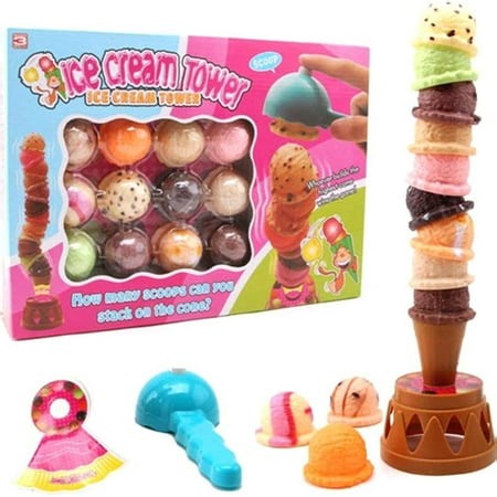 Stacked Ice Cream Stacked Toys Stacking Ice Tower Toy Set Balance Game for Kids - Walmart.ca