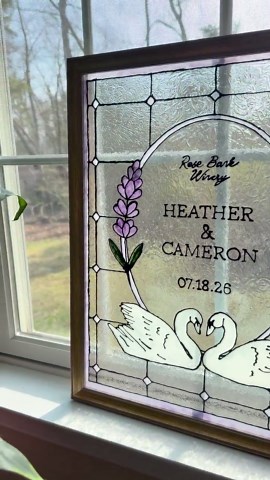 Stained Glass Wedding Welcome Sign Digital Template - Etsy