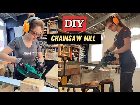 DIY Chainsaw Mill Guide Jig | Mini chainsaw Mill
