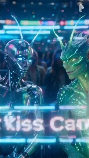 Intergalactic Love: The First Alien & Android Kiss Cam!