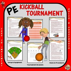 PE Games & Activities - Kickball Rules & School Tournament Resource for Leaders