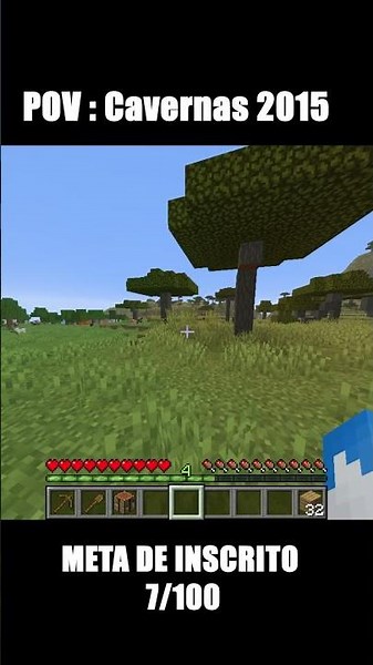 POV MINECRAFT: como as CAVERNAS eram em 2015 vs como estão em 2026 #clips #minecraft