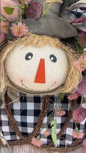 DIY Scarecrow Pumpkin Hanger | KDS Live Fall Wreath Tutorial