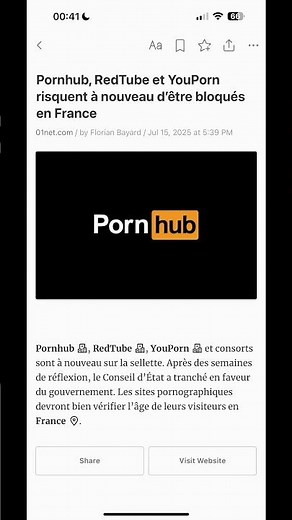Pornhub, RedTube et YouPorn sont à nouveau bloqués en France #shorts