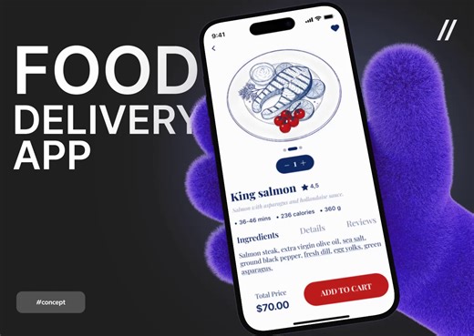 Delivery Mobile iOS App Design