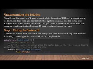 Achieve the Ultimate Full-Screen Experience in Your Android Apps
