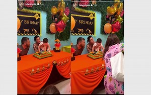 IN PHOTOS: After reports of extended restraining order, Sean Avery celebrates son's birthday with ex-wife Hilary Rhoda