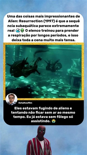 Essa Cena Parece Real Por Um Motivo 🌊👽 | Alien Resurrection (1997)