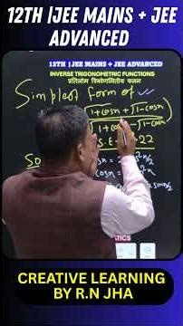 Best uses of multiple angle in inverse trigo function#jeemain #maths #education