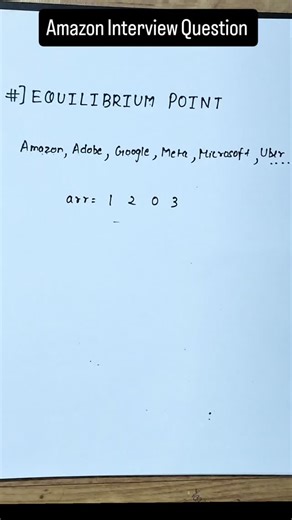 codewithyash on Instagram: "Amazon Interview Question"