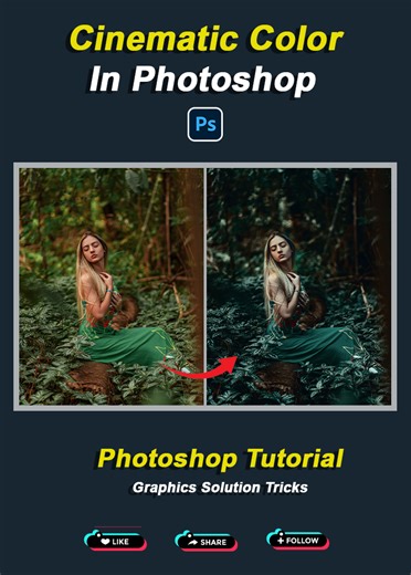 3.9K views · 51 reactions | 1 Minute Make Cinematic Color Effect in Photoshop | Photoshop Tricks and Tips #cinematiccolor #photoshopcinematiccolor #cinematiccolourcorrection #cinematiccolourgrading #graphicssolutiontricks #photoshoptutorial #photoshopshortsvideotutorial #photoshopshorts #adobephotoshop Watch Full Video : https://youtube.com/shorts/vpiixfGm3So | Graphics Solution Tricks | Facebook