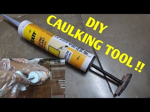 How to use silicone sealant without caulking gun (DIY caulking tool)