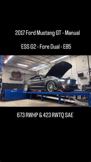 Late Model Domestics on Instagram: "2017 Ford Mustang GT - Manual - This Coyote just received a Fore Dual Pump - Car was equipped with - ESS G2 - 115mm - Stainless Works Headers - Tuned by Alex from Lund - 673 RWHP & 423 RWTQ SAE on E82 #lmdmafia #latemodeldomestics #mustangdyno #lundracing #mustang"
